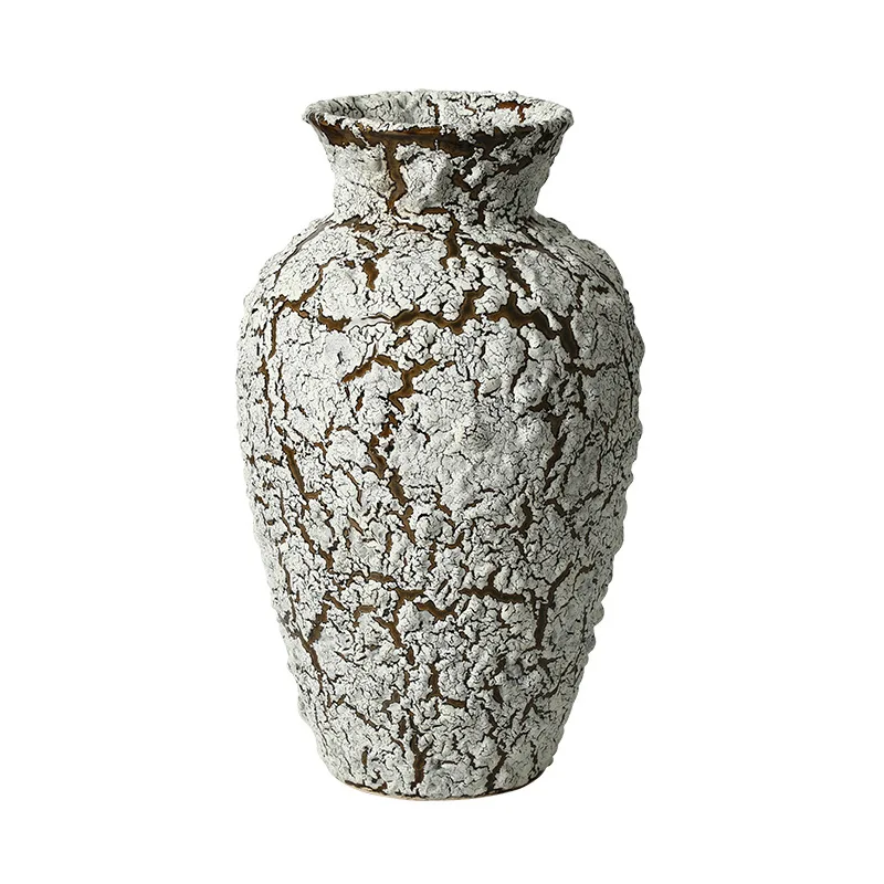 

LTT new Chinese wabi sabi abstract ceramic vase coffee table flower arrangement crafts