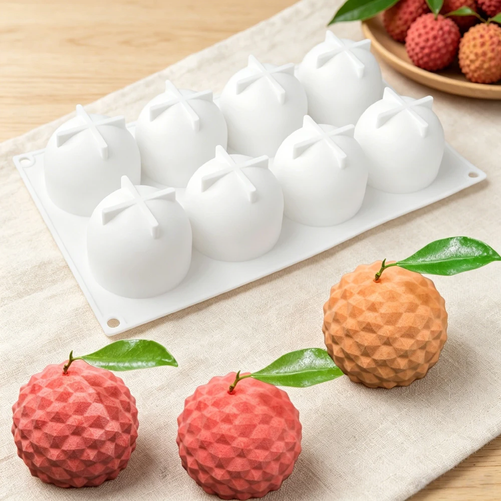 8‑Cavity Lychee Silicone Mold - đánh giá và giá Eco Soap