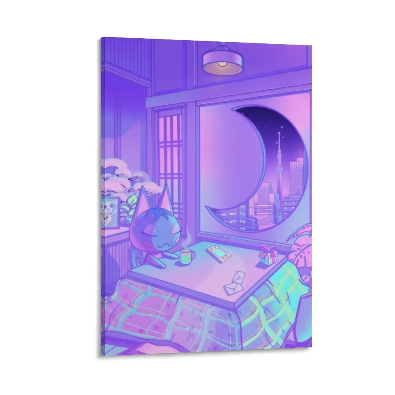 

Moonlight Rosie Canvas Painting anime decoration posters for room ornaments for home house decorations