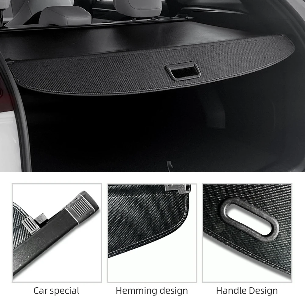 Car Rear Trunk Cargo Cover For BYD Equation Leopard 3/Titanium 3/Super 3 2025 Curtain Cover Organizer Stowing Supplies Storage