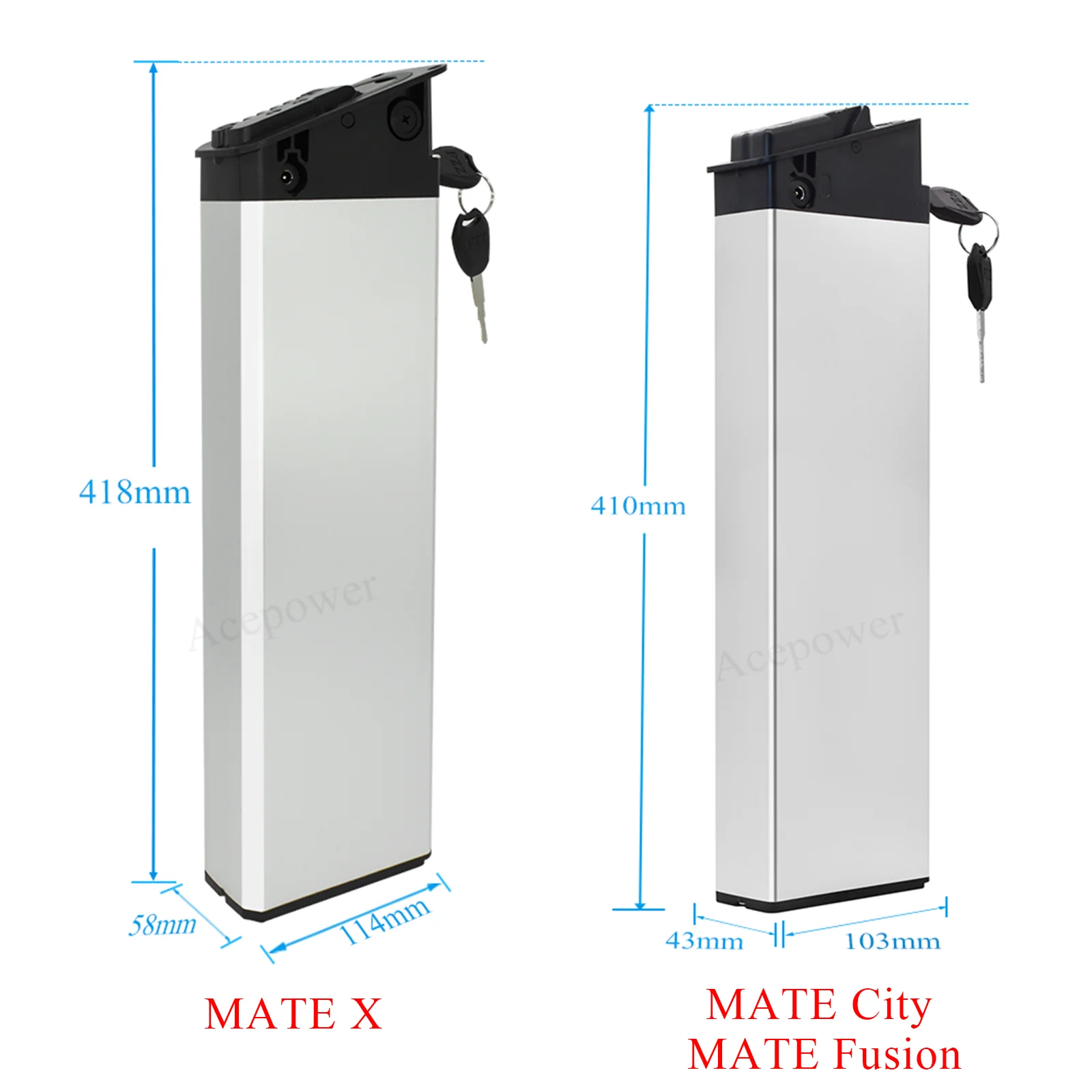 MATE X MATE City Fusion 電動自転車用バッテリー 36V 13Ah 17.5Ah 48V