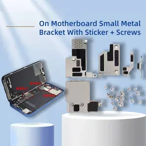 Bilashmart 1 Set Bracket Holder Clip LCD Battery Cover Plate iPhone 16 15 14 13 12 11 Pro Max Plus Mini Mainboard Inner Metal Screws