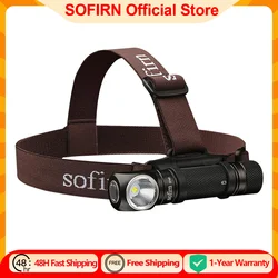 Sofirn SP40 LED-koplamp XPL 1200lm 18650 Type C Oplaadbare koplamp 18350 zaklamp met stroomindicator Magneetstaart