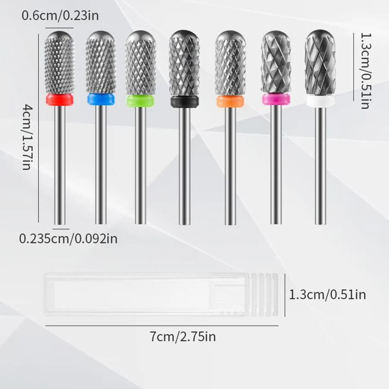 電動ネイルドリル,研磨ヘッド,ラウンドヘッド合金,タングステン鋼,マニキュア研磨ツール