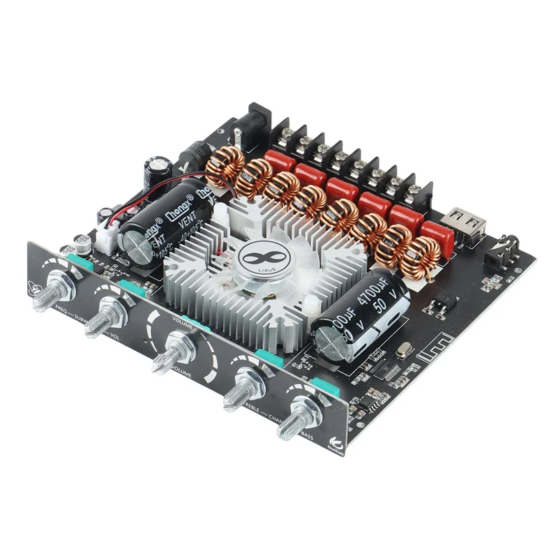 A14M 2X XY-S350H 2.1 チャンネル TPA3251 Bluetooth パワーアンプボード高低音サブウーファー 220Wx2 + 350W