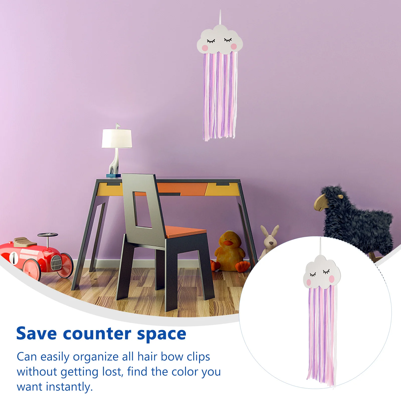 

Organizer Hairpin Accessories Storage Belt Girl Decorate Tie Organizers for Girls