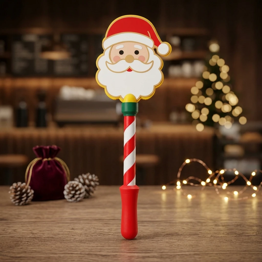 Christmas Festive Payment Wand Contactless Card Holder ABS Plastic Holiday Checkout Accessory for Retail Shop Cashiers