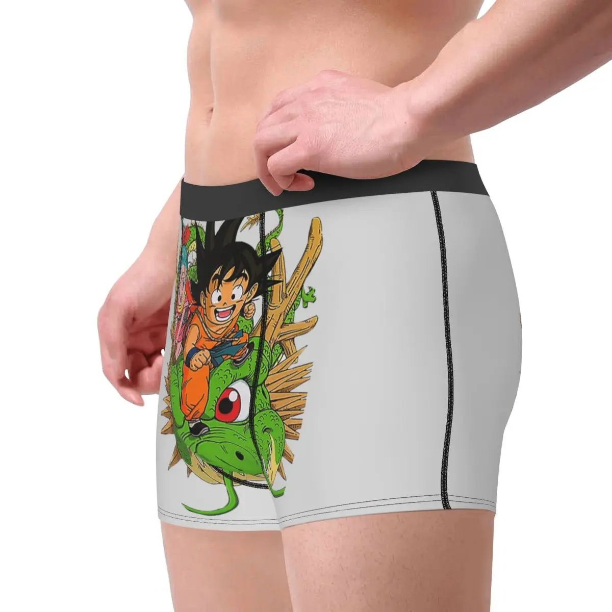 Men's Sangoku Shenron Dragon Ball Z Boxer Briefs Shorts Panties Breathable Underwear Goku Vegeta DBZ Homme Sexy S-XXL Underpants