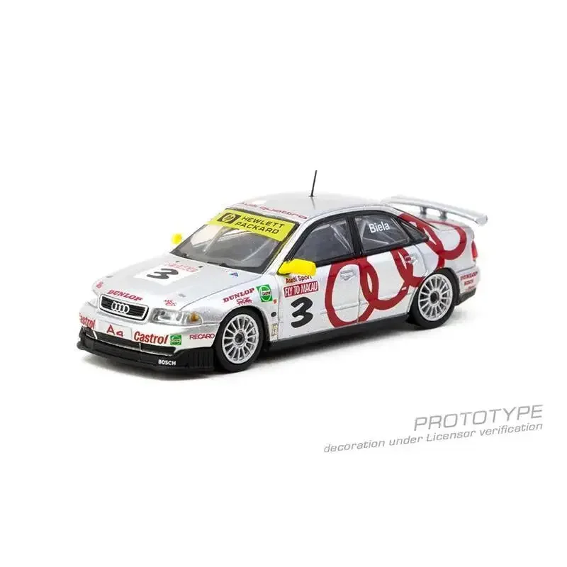 PreSale TW Tarmac Works 1:64 1996 Audi A4 Quattro Macau Guia Race الفائز بجائزة فرانك بيلا دييكاست مجموعة نماذج السيارة ألعاب TW