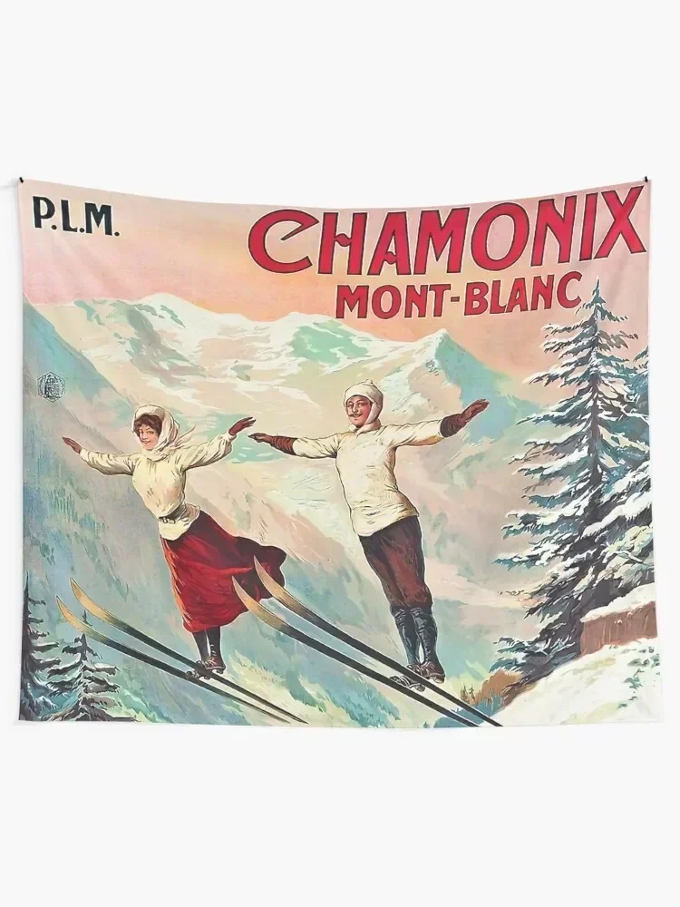 Chamonix, Mont Blanc - Vintage Tapestry Decor Home House Decorations Wall Hanging Decor Tapestry