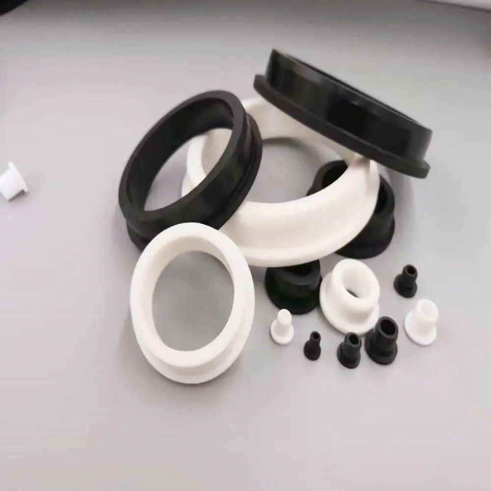 1/5pc Round Hollow Silicone Rubber Grommets Hole Plug Wire Cable Grommet Gasket Protect Bushes O-rings Sealed Gasket hole 3-40mm