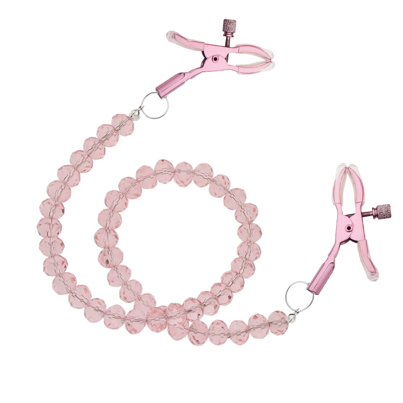 New pearl chain nipple clip room orgasm vagina clip heart chain nipple clip alternative sex toy factory straight hair
