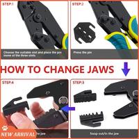 Crimping Pliers Clamp Tools Cap/Coaxial Cable Terminals Kit 9Inch 40J Multi Functional Carbon Steel Hand Tool Easy To Use