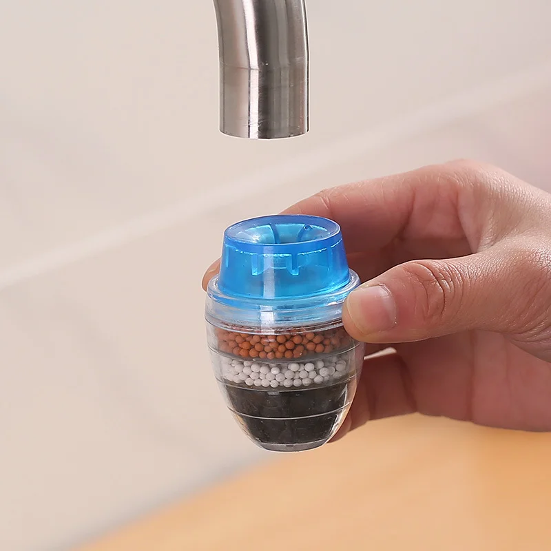 Five-layered rice stone faucet filter Home tap water filter kitchen universal water purifier anti-splash head