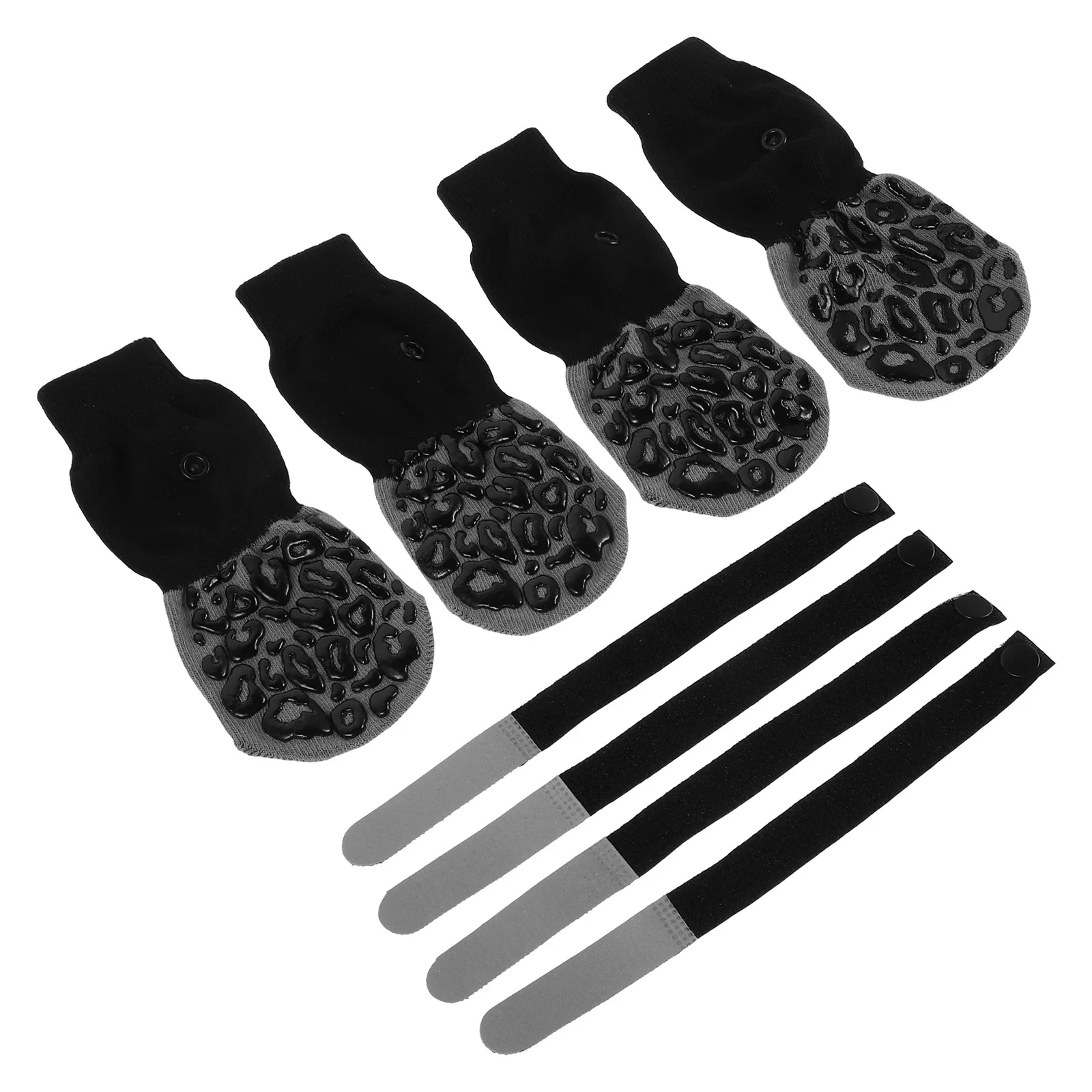 

4Pcs Pet Paw Protection Socks Anti Slip Dog Socks for Hardwood Floor Noise Reduction Outdoor Adventure Wearable Grips for Medium