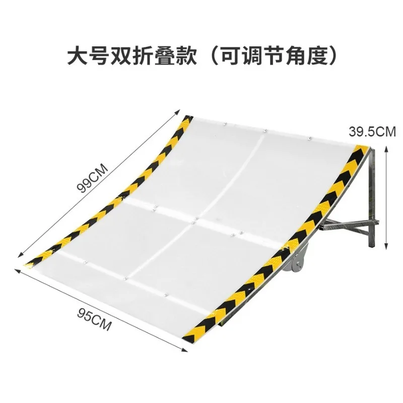 Remote control model car, folding jump platform, short truck off-road vehicle, flying ramp, nylon plate, curved slope surface