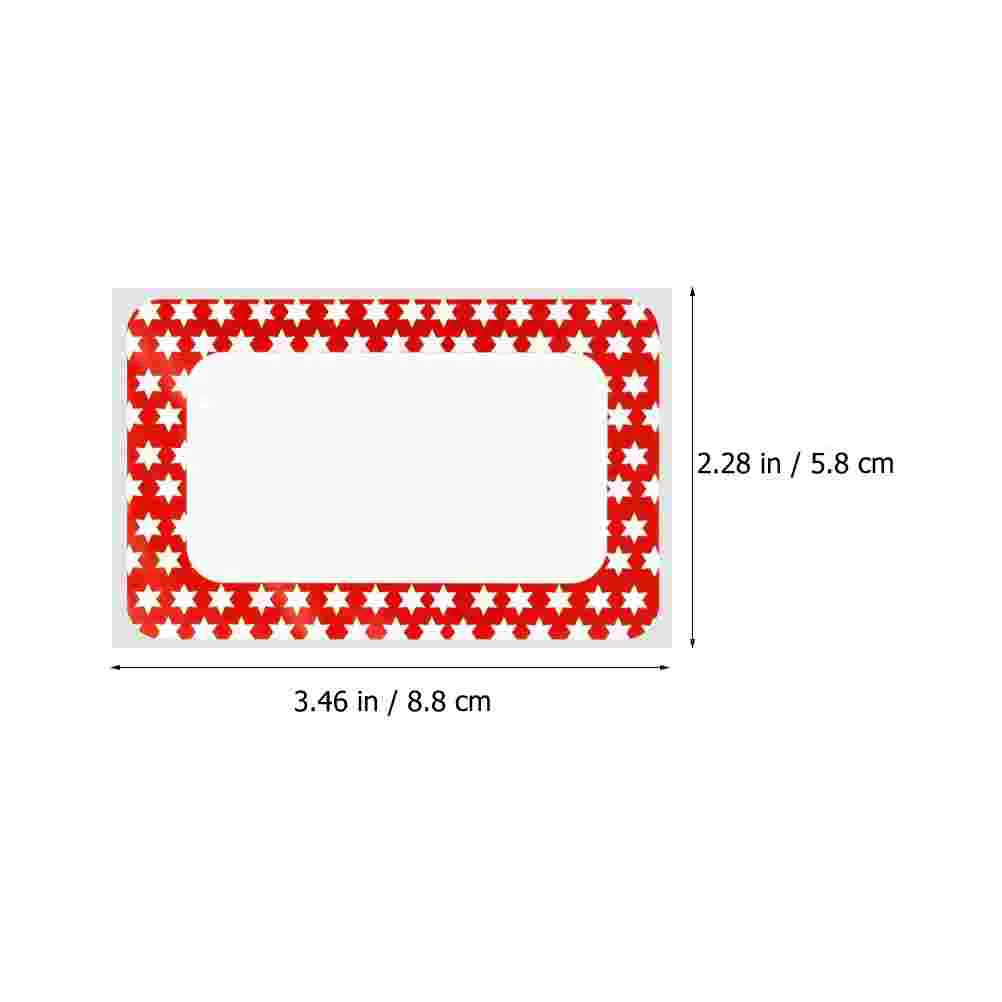 สติกเกอร์ฉลากเปล่าป้ายกันน้ำ papan Nama papan Nama กาวสำหรับห้องเรียนการเรียงลำดับสำหรับการเซ็นชื่อด้วยลายมือในสำนักงาน