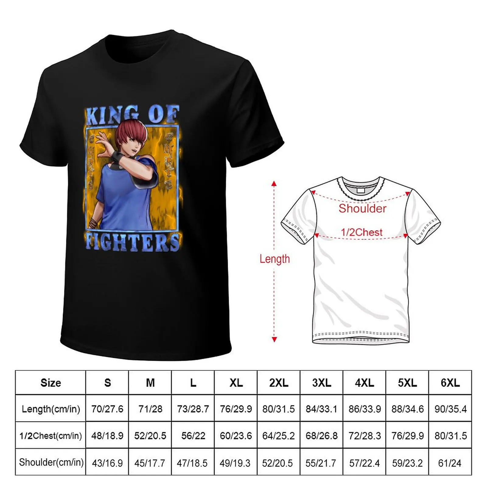 King of Fighters XV - Tempo Mixer Chris KOF T-Shirt anime stuff topping sweat blue archive mens plain t shirts