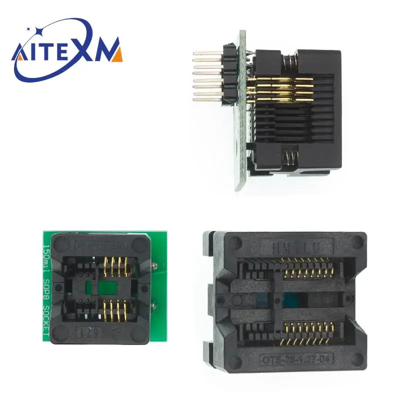 SOP16 do DIP8 Szerokie gniazdo programatora SOP8 150mil 200mil 208mil 300mil Gniazdo adaptera do testu EZP2010 EZP2013 CH341A IC