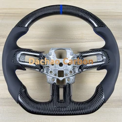 Real Carbon Fiber Steering Wheel For Ford Mustang 2015 2016 2017 Shelby GT Matte Glossy Forged Carbon High Quality Custom Style