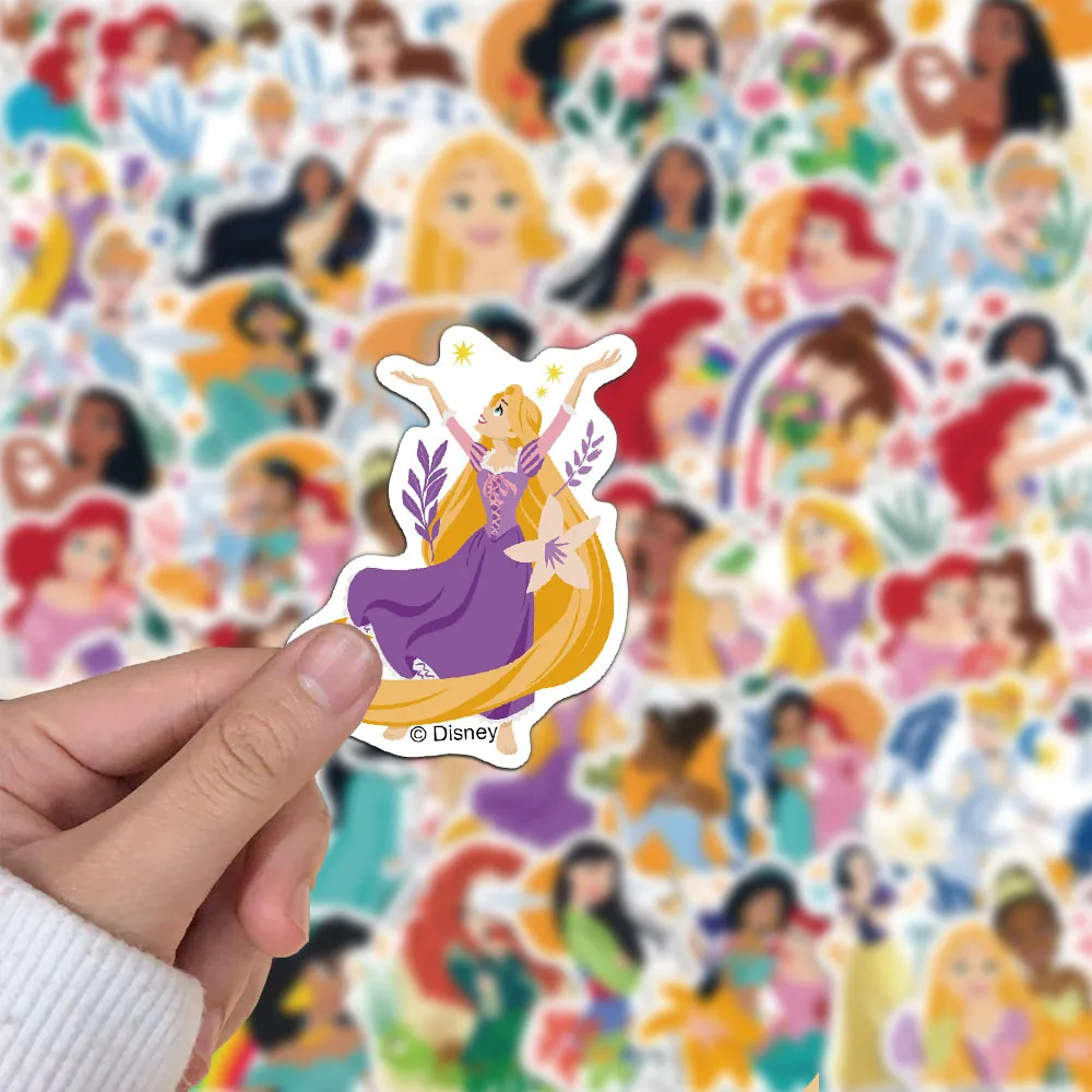 50/200 قطعة ملصقات الأميرة الكرتون لطيف الشارات DIY بها بنفسك مذكرات الكمبيوتر المحمول الأمتعة سكيت الكتابة على الجدران الشارات لعبة طفل هدايا عيد الميلاد