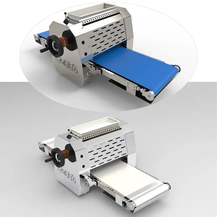 

220V Electric Mini Dough Sheeter Machine Tabletop Manual Croissant Pastry Roller for Home Use Small Bread Tabletop for Home Use