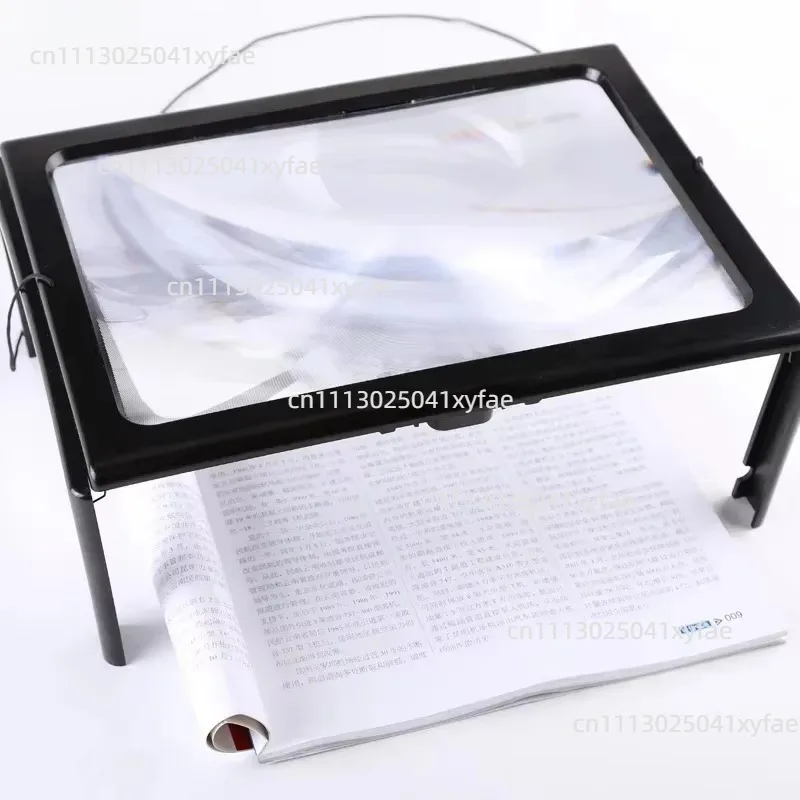 3X Foldable Desktop LED Magnifier Loupe for Book Reading and Low Vision Close Viewing
