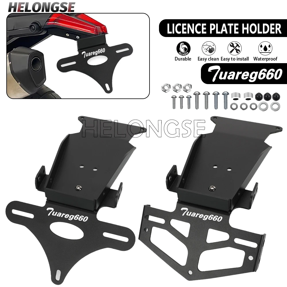 

2026 Tuareg660 Motorcycle Rear License Plate Holder Frame Tail Tidy Fender Eliminator For Aprilia Tuareg 660 2021 2022 2024 2025