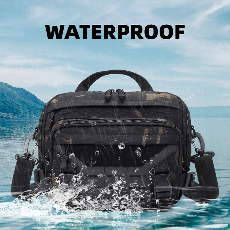 

Tactical Fishing Bag Lure Molle Outdoor Sports Commuting Hiking Camping Handbag Short Distance Travel Messenger Shoulder Pack