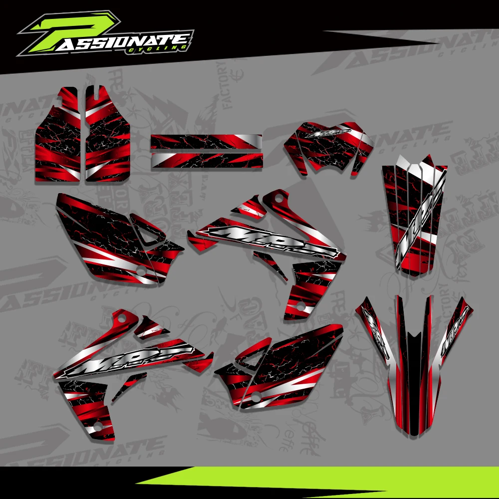 Image of Motocross-Aufkleber, Hintergrundgrafik-Aufkleber-Set für RIEJU MRT 50 2009–2021, 2010, 2016, 2017, 2018, 2019, 2020, individuelle Nummer