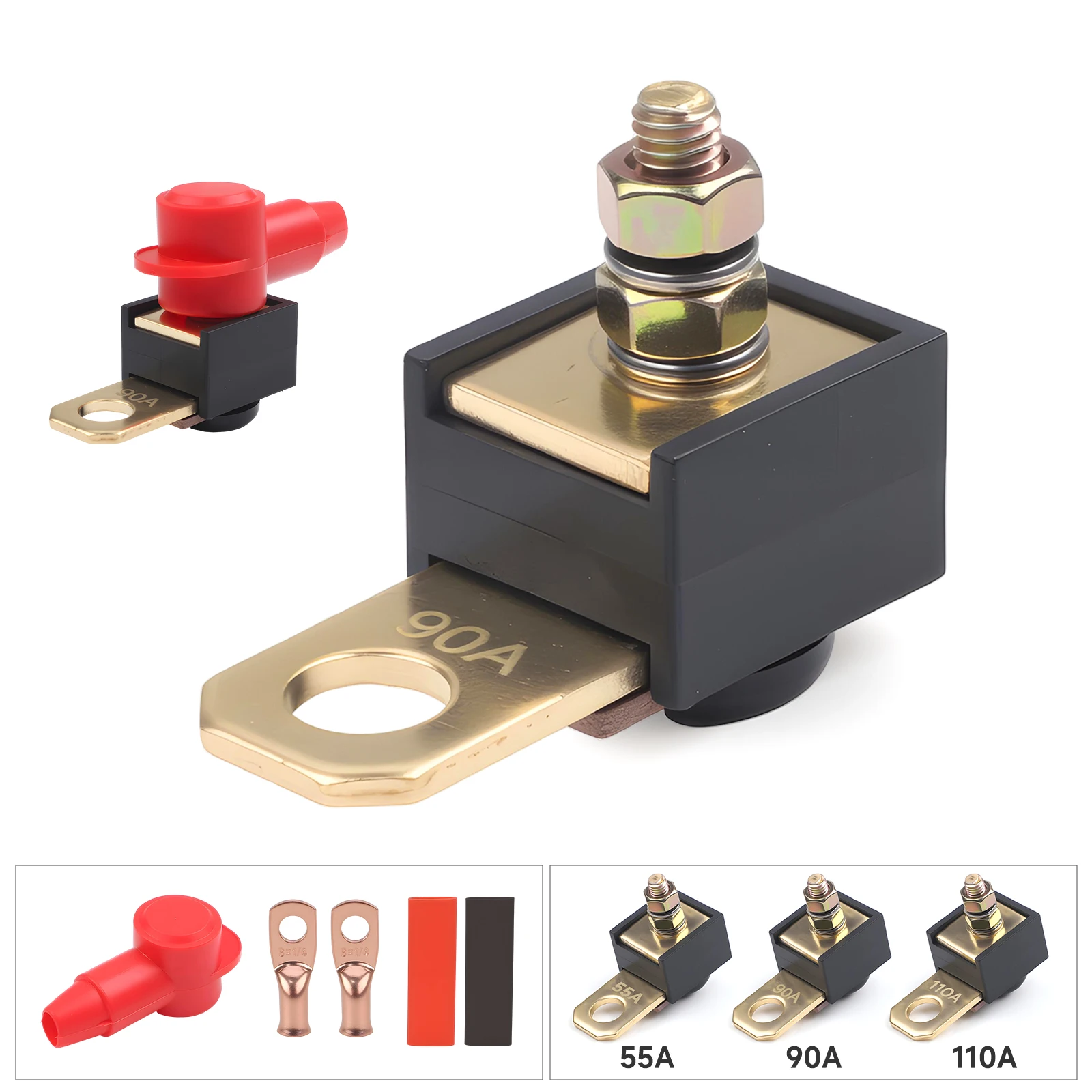 

Starter Fuse 90A For Mercury MerCruiser 3.0L-8.2L Replace 88-79023A91 18-8220 9-15510 Black Nylon Copper Iron