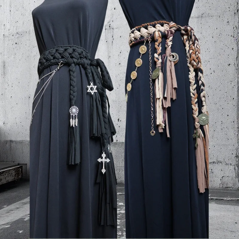 Bohemian Belt Cross-border New Handwoven Straps Waist Chain Street Personality Fashion Clothing Waist Seal