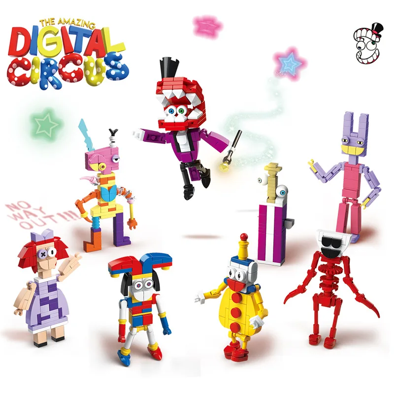 

New product The Amazing Digital Circus Magical Digital Circus Assembly Block Children's Toy Christmas Gift