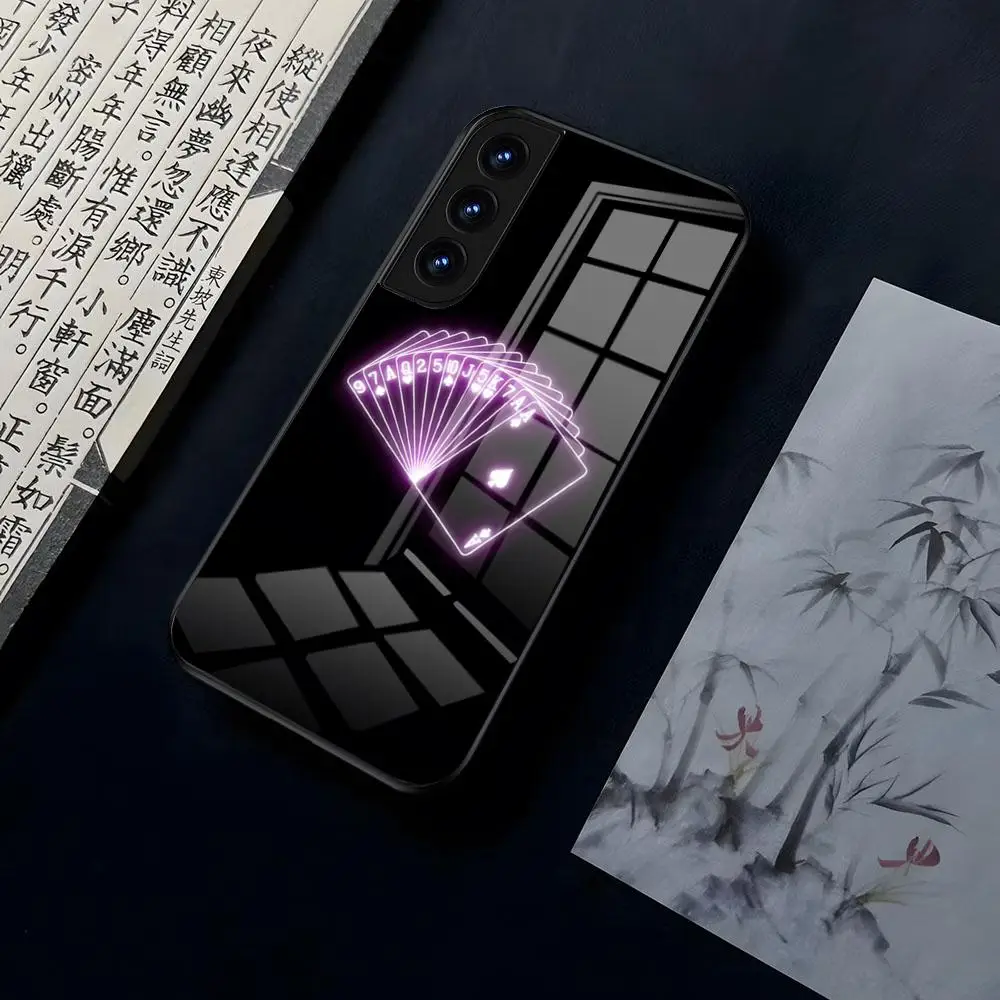 Poker Setaccio Cassa Del Telefono Per OPPO A 55 54 One Plus 8T 92s A93s A94 95 8 9 7 Pro FindX3 X5PRO RENO4 RENO7 Reno4se 5F 6Z Glass Cove