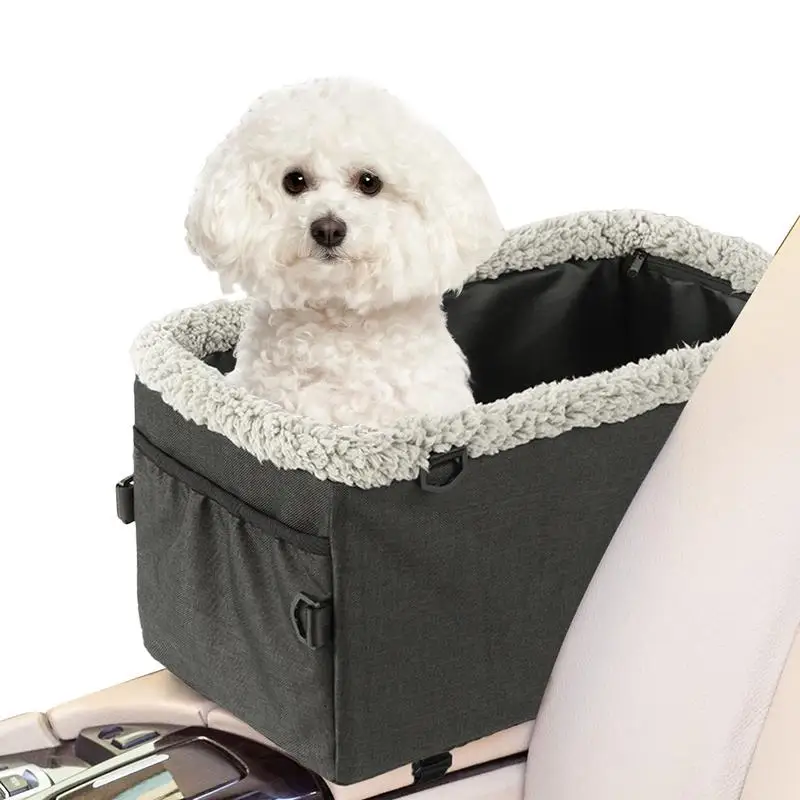 Pet Car Seat for Washable Dog Booster Pet Car Seat Detachable Puppy Kitten Bed for Car Back Seat Pet Travel Carrier Bed