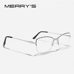 MERRYS DESIGN Women Classic Retro Half Glasses Frame Oval Fashion Glasses Myopia Prescription Eyeglasses S2967