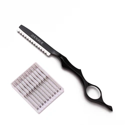 17.5cm 1Pcs Thinning Razors Professional Sharp Barber Razor Blades Hair Razors Hair Cut Cutter Knife Slimming Styling Tool 6100#