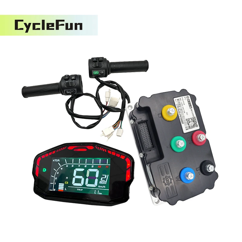 

ND72530 DC 350A Sine Wave FarDriver Controller with Bluetooth And DKD Display and Throttle Electric Scooter E-bike Accessories