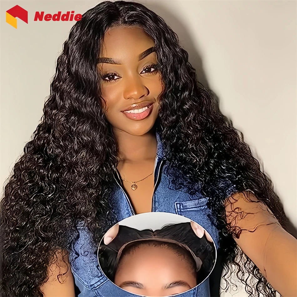 200 Density Cheap Brazilian Glueless Black Curly Wigs 100% Human Hair 5x5 Hd Lace Frontal Wig on Clearance Sale Ready to Wear