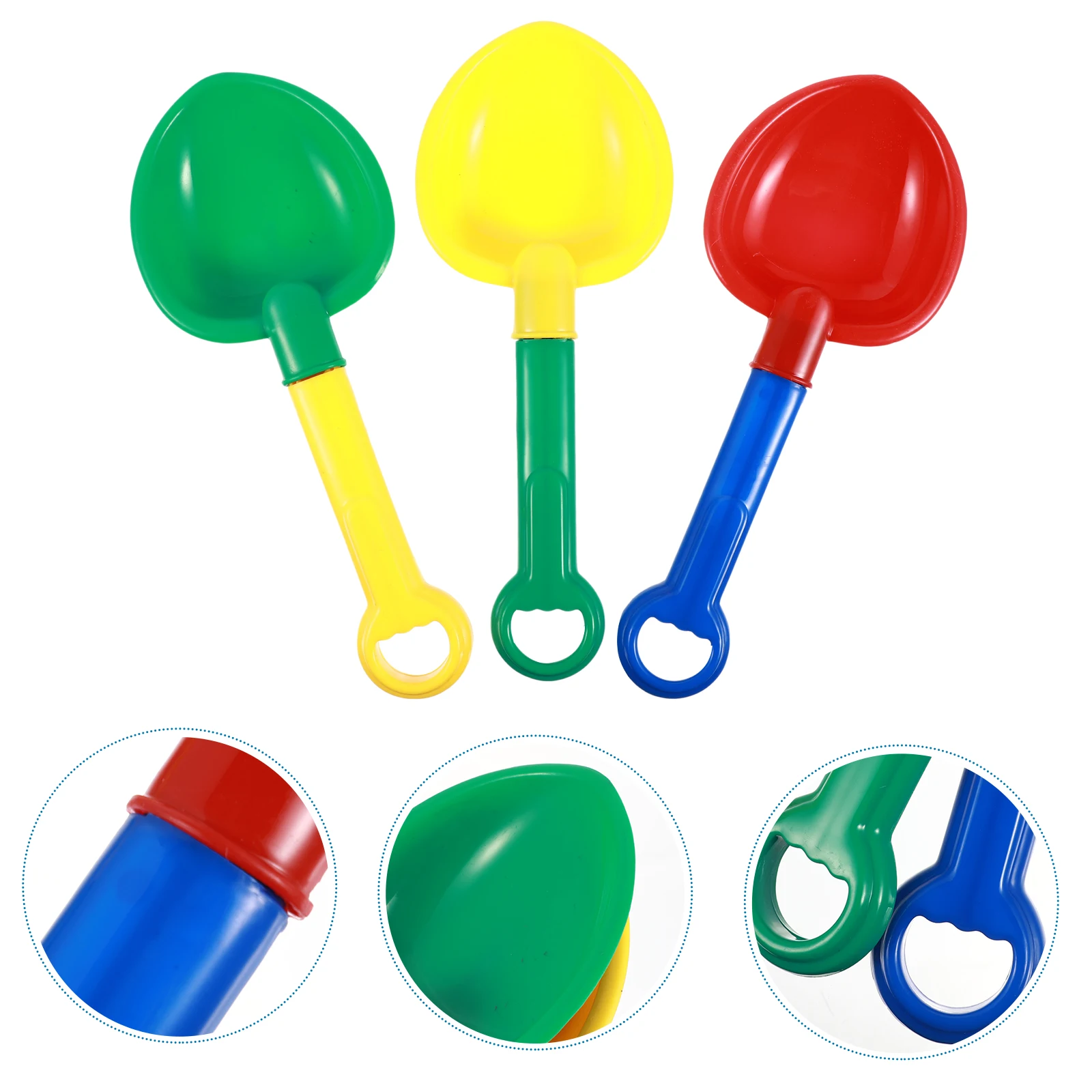 

3pcs Plastic Shovel For Kids Thickened Sand Dredging Tool Beach Sandbox Playset Outdoor Digging Children Swimming Pool Fun