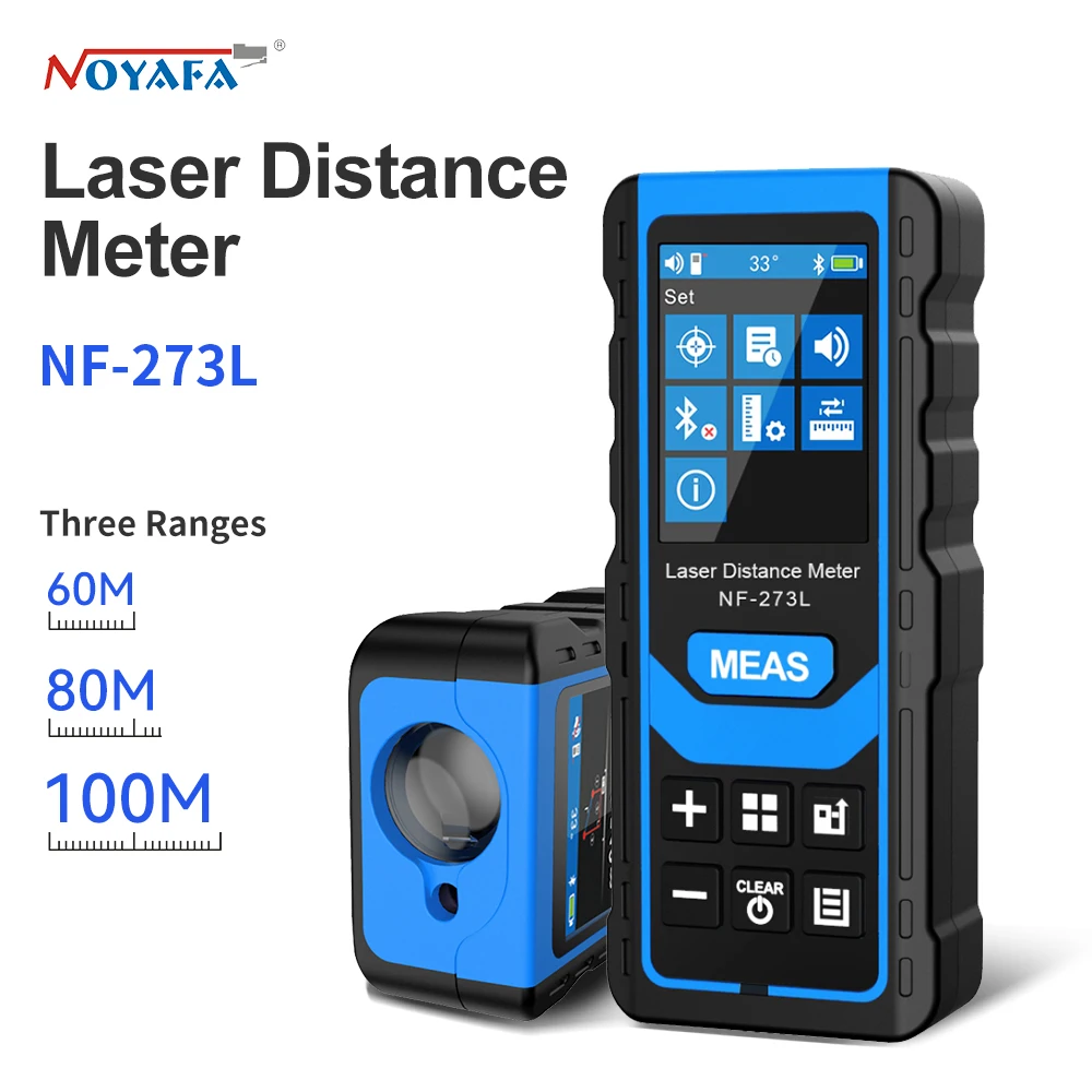 

NOYAFA Laser Distance Meter NF-273L Rangefinder Smart Electronic Roulette Digital Ruler Tape Range Finder Level Measure Tool