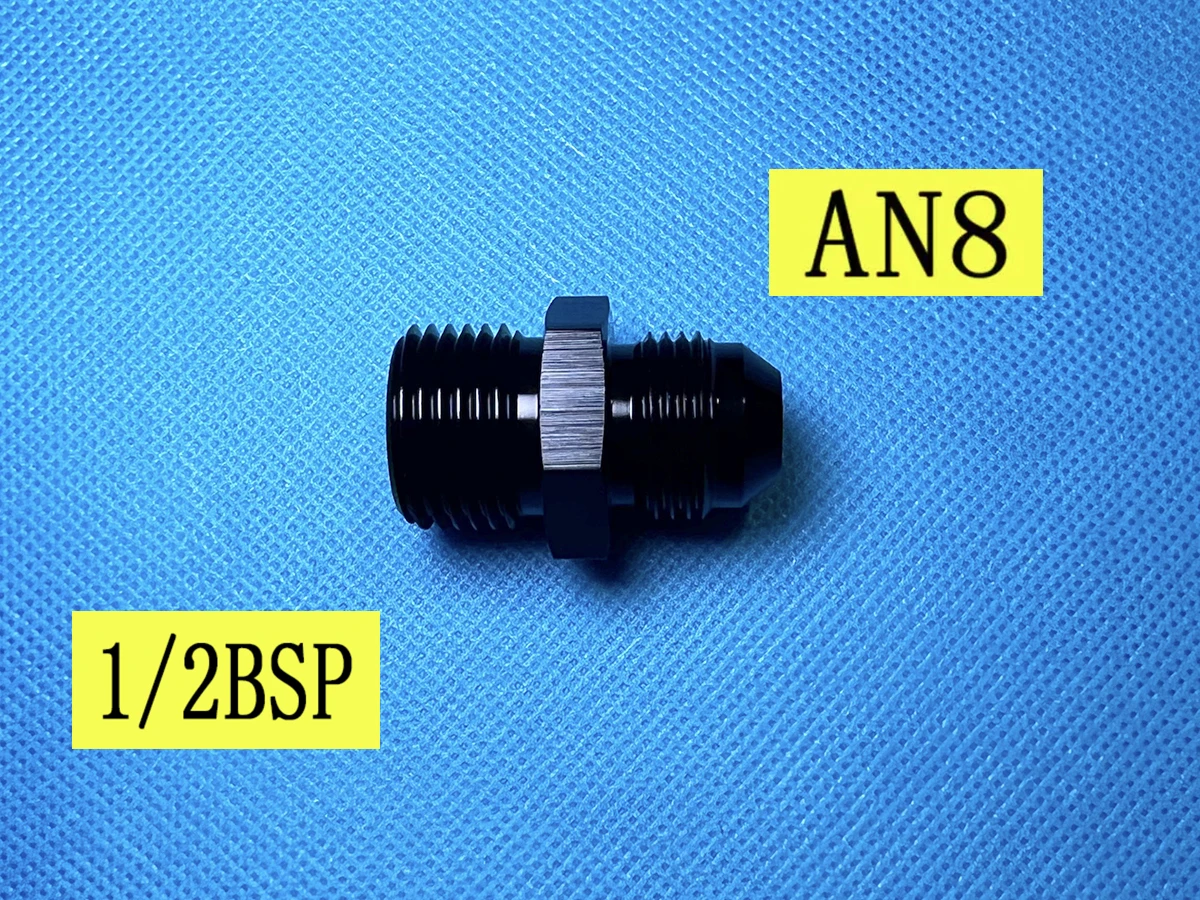 Male 1/2"BSP 1/2"bsp bsp1/2 to 8an an8 an 8 male adaptor adapter Fitting