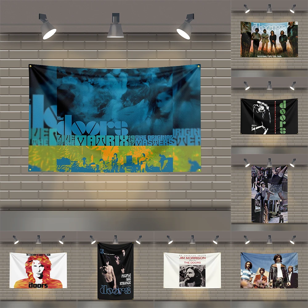 

3x5 Ft D-doorss Heavy Metal Band Flag Rock Music Wall Banner for Bedroom Studio Bar Concert Outdoor Decor
