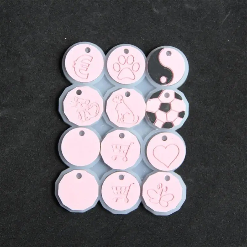 Reusable Silicone Mold for Unique Tokens Fun DIY Craft Tokens Silicone Mold for Crafting Supermarket Shopping Cart Items