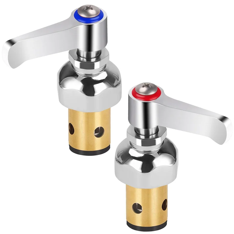 Suitable for Eterna Valve Replace 002713-40 002714-40 Faucet Handle Stem Assembly T& S Side Spindle Hot& Cold Fit