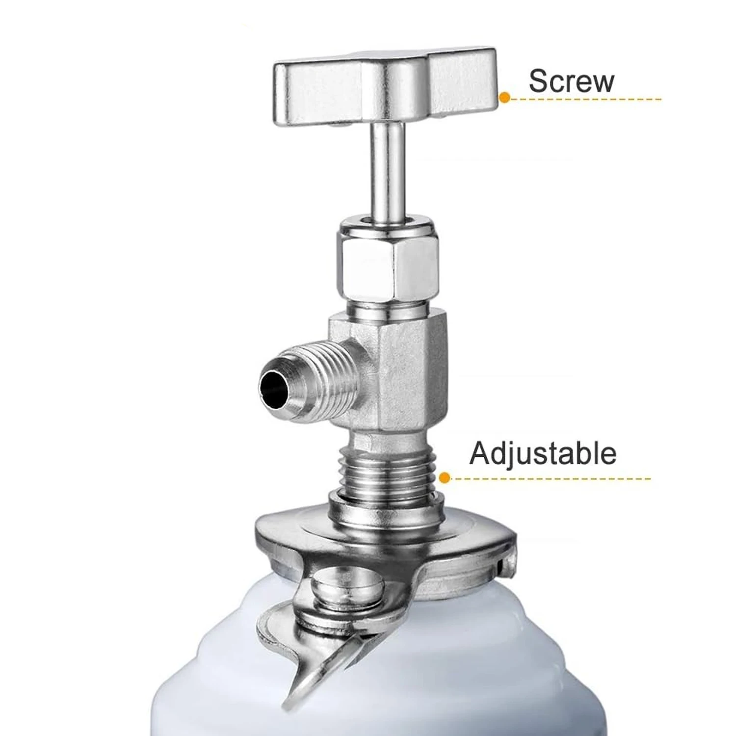 Universal Can Tap Dispenser Valve For R12 R134a R22 R410 Refrigerant Charge Hose Car Refrigerant Dispensing Valve Bottle Opener