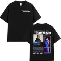Rapper Morad MDLR 2025 Tour T Shirt Fashion Hip Hop Vintage Short Sleeve T-shirts Men Women Casual Cotton T-shirt Streetwear