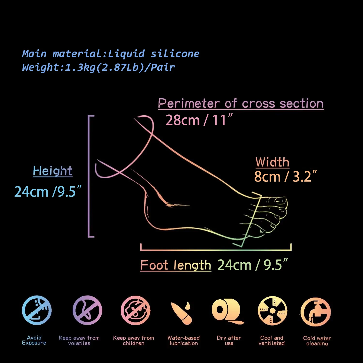 Manequim de prática de unhas falsas, modelo realista de pé feminino tpe t38 para massagem de pernas, sapatos e meias, adereços de exibição
