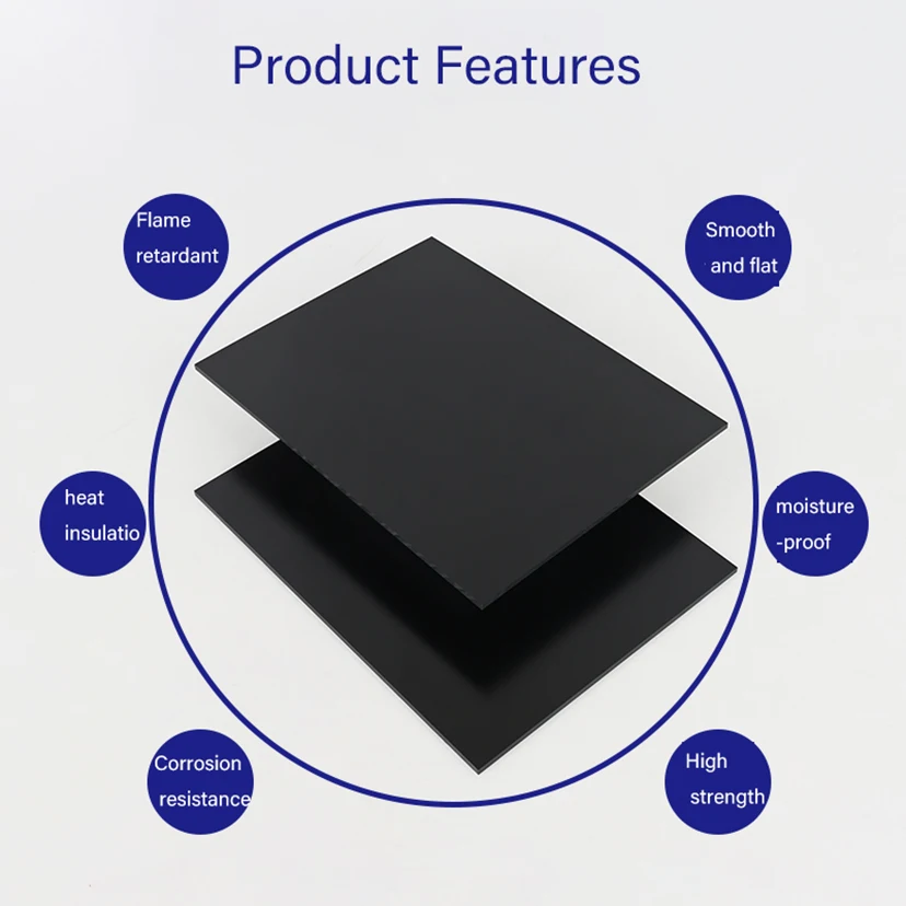 Tavole in resina fenolica con piastra isolata in bachelite elettrica nera spessa 3-20 mm resistenti alla temperatura