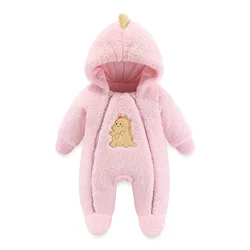 Baby Girl Romper New Born Boys Overall Thickened Warm Bear Rabbit Cotton Newborn Baby Clothes Baby Autumn Winter Romper Bodysuit